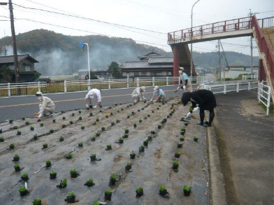 植え付け作業